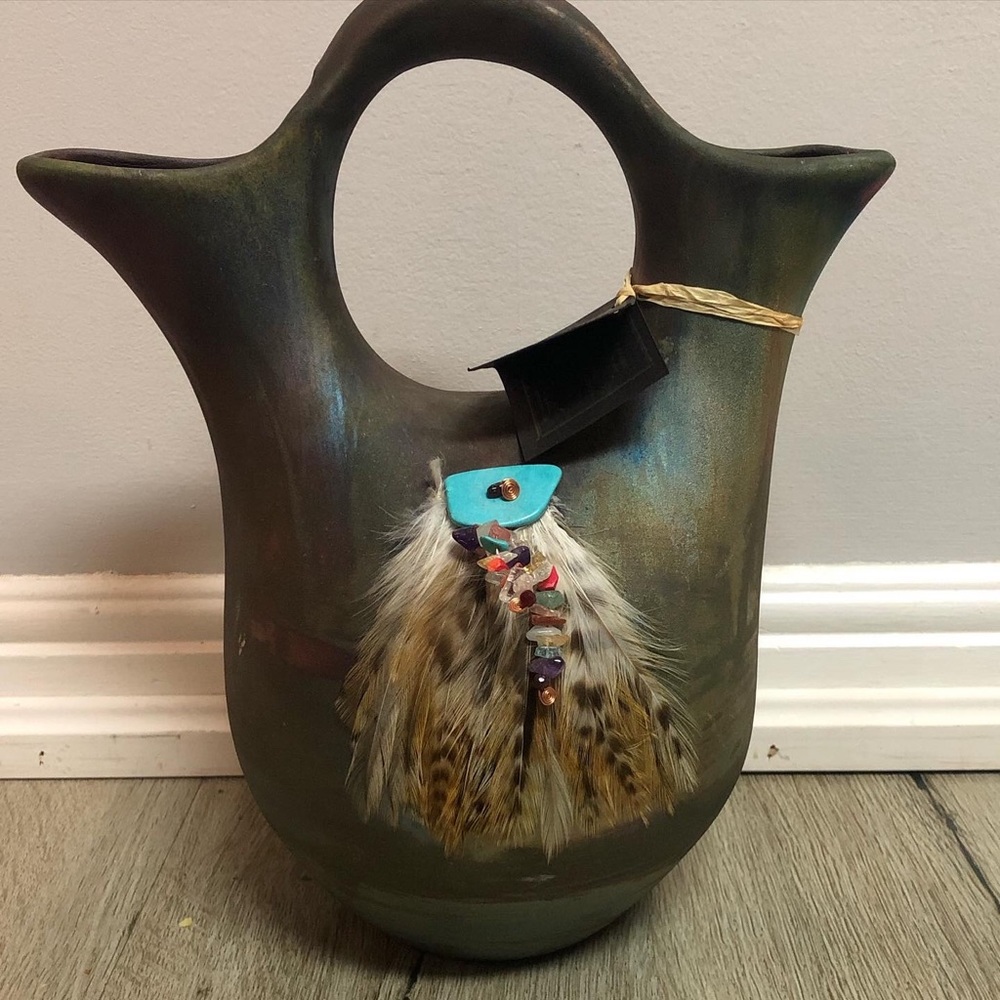 Raku-Jeremy Diller wedding vase